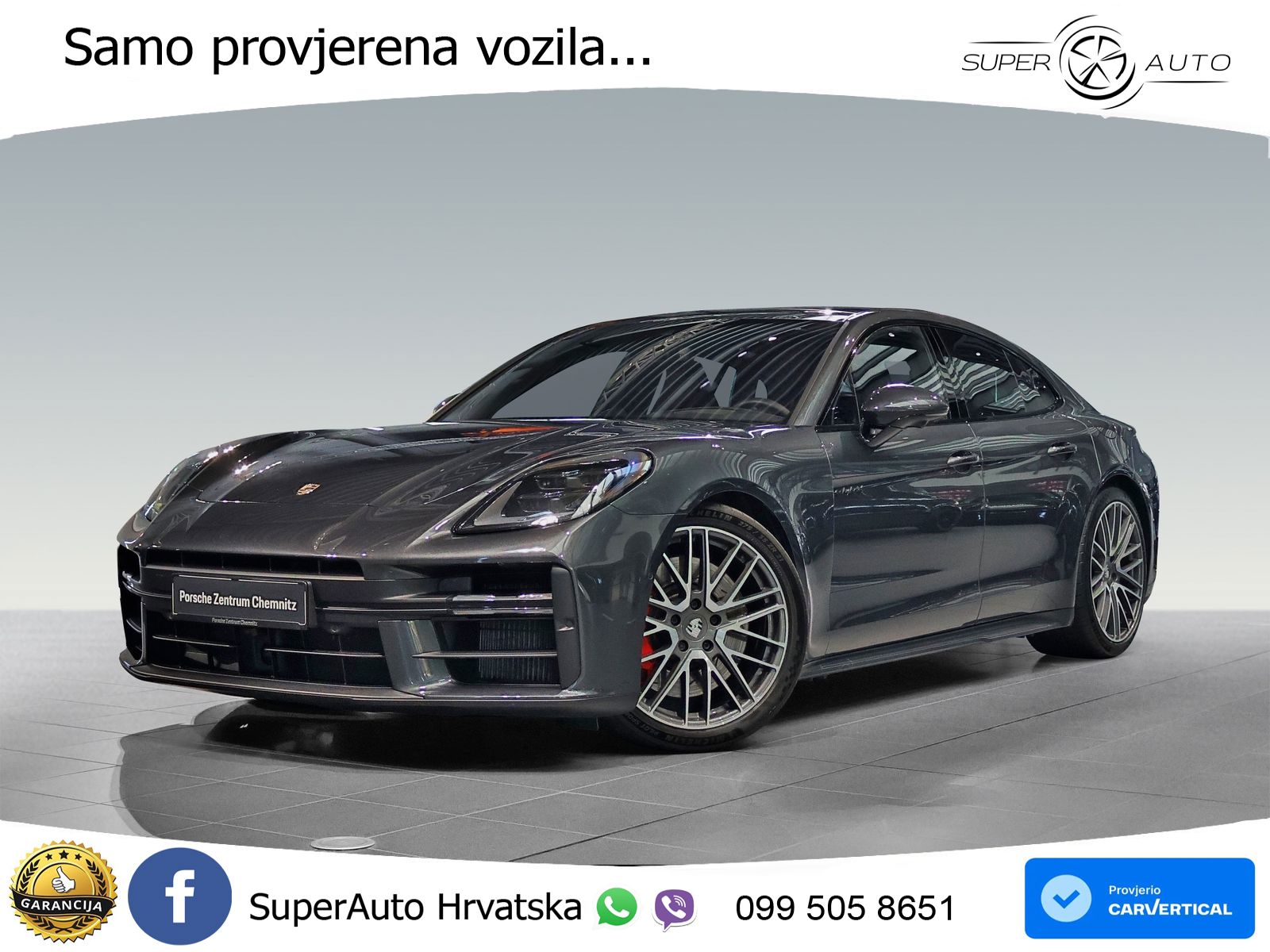 Porsche Panamera 4S 2.9 V6 (544 KS) E-Hybrid PDK ACC+HEAD+4xGR SJED+360+PANO