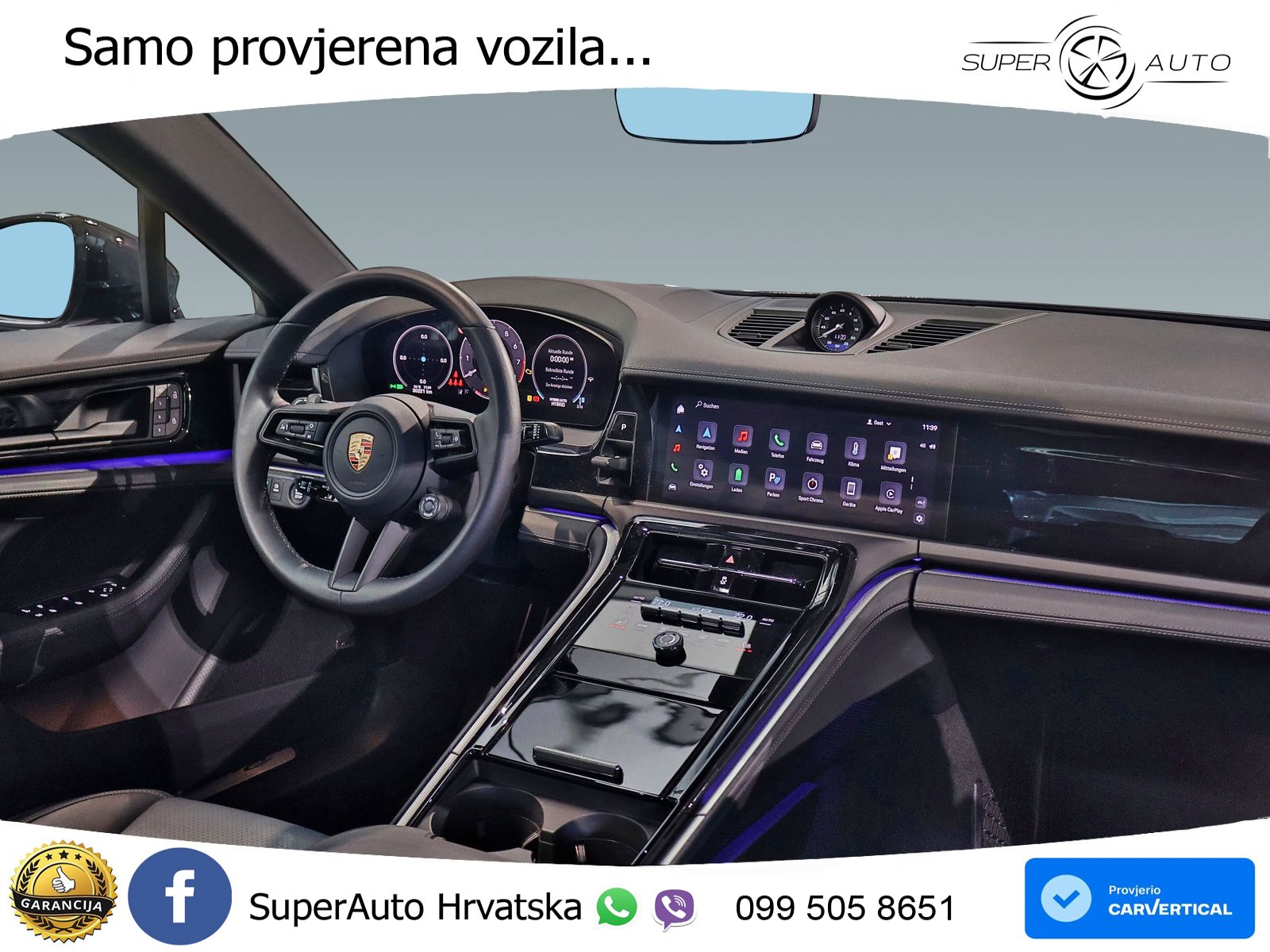 Porsche Panamera 4S 2.9 V6 (544 KS) E-Hybrid PDK ACC+HEAD+4xGR SJED+360+PANO