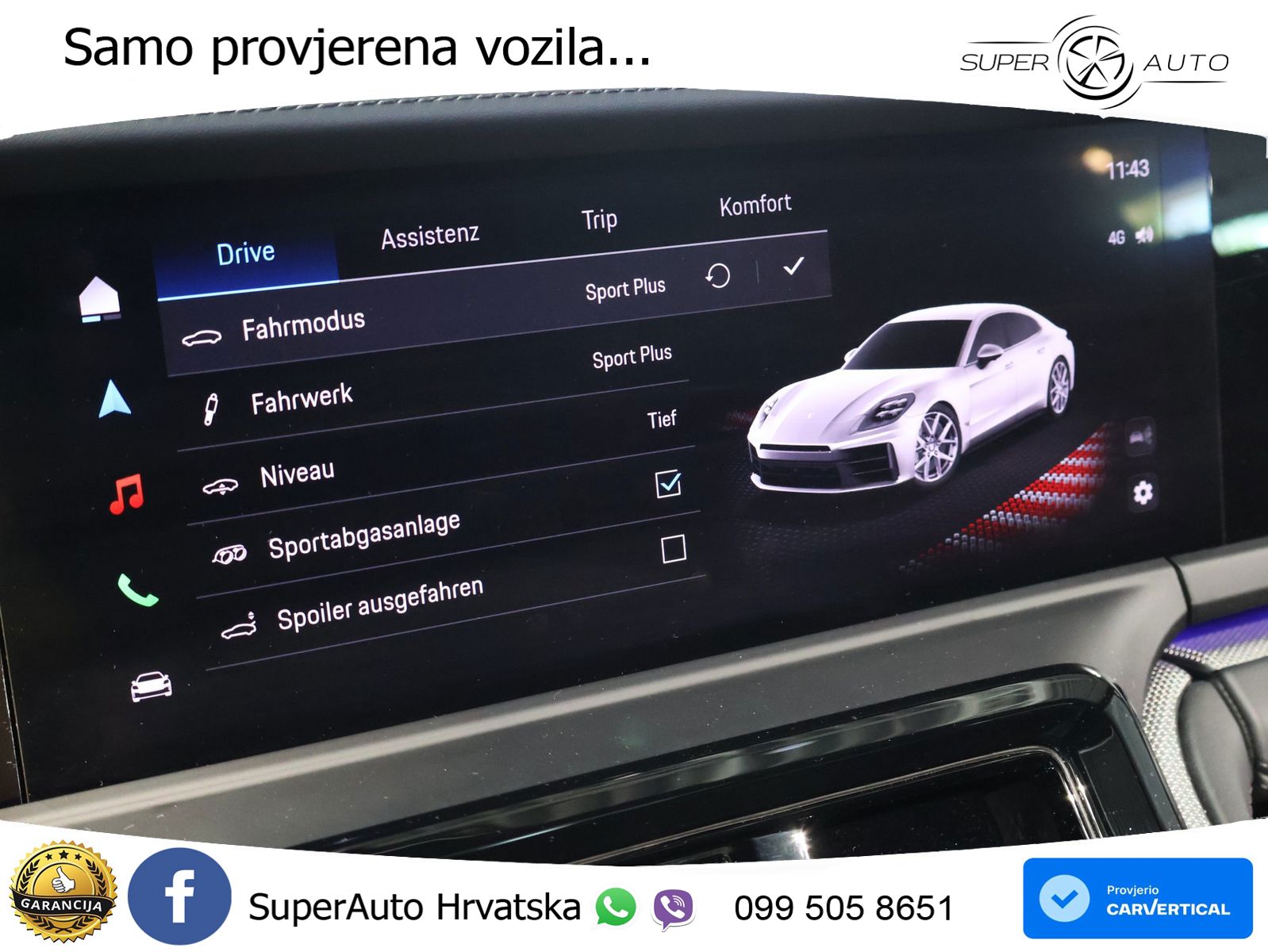 Porsche Panamera 4S 2.9 V6 (544 KS) E-Hybrid PDK ACC+HEAD+4xGR SJED+360+PANO