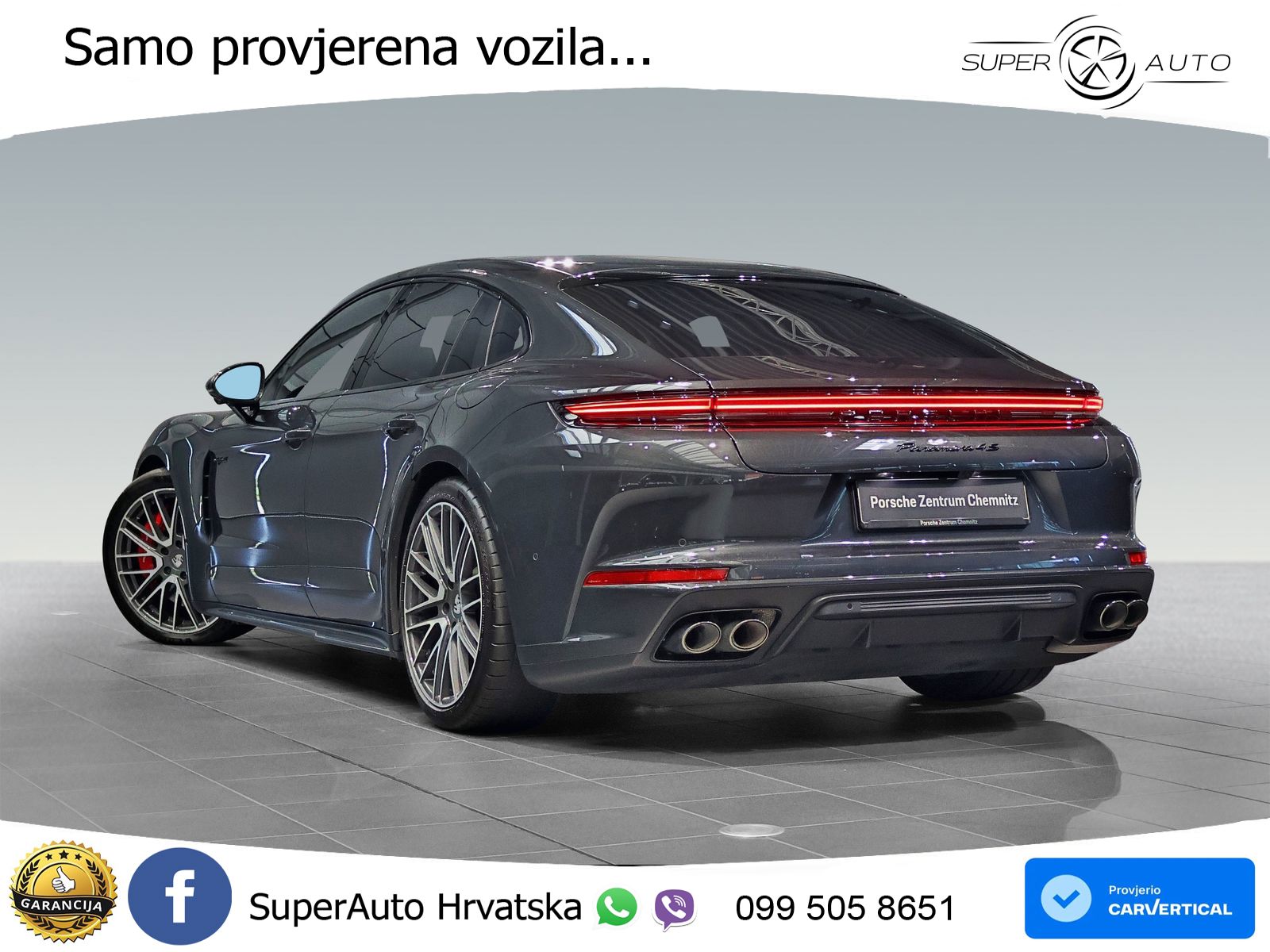 Porsche Panamera 4S 2.9 V6 (544 KS) E-Hybrid PDK ACC+HEAD+4xGR SJED+360+PANO