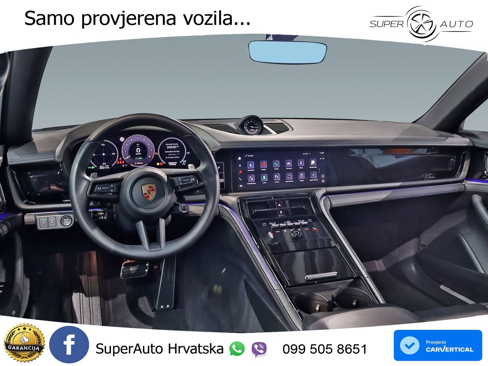 Porsche Panamera 4S 2.9 V6 (544 KS) E-Hybrid PDK ACC+HEAD+4xGR SJED+360+PANO