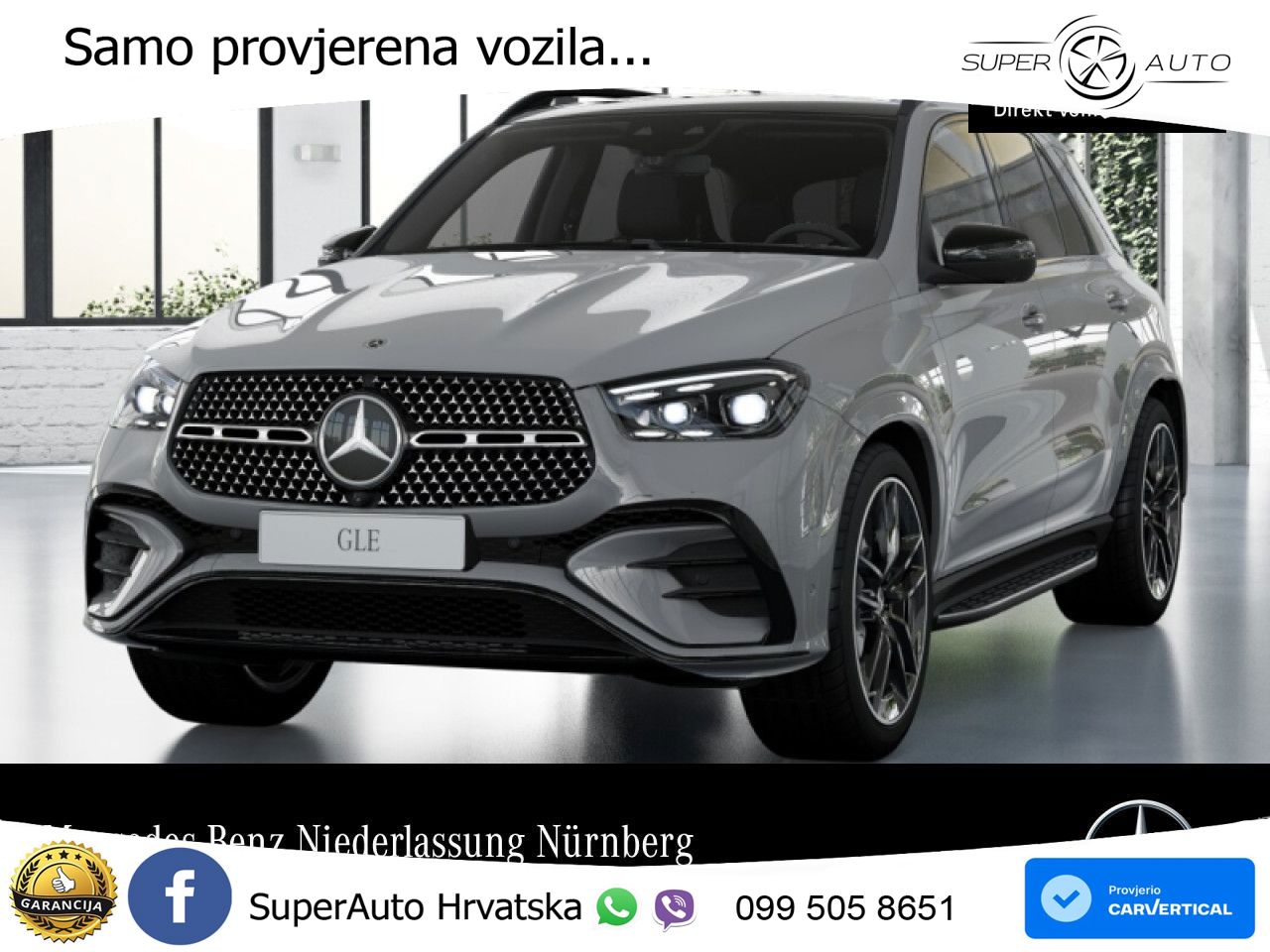 Mercedes GLE 450d (367 KS) EQ Boost 4MATIC 9G-TRONIC AMG LED+GR SJED+ACC