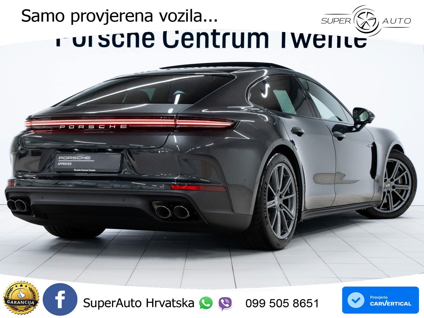 Porsche Panamera 4 2.9 V6 (470 KS) E-Hybrid PDK ZRAČNI+ACC+GR SJED+KAM+PANO