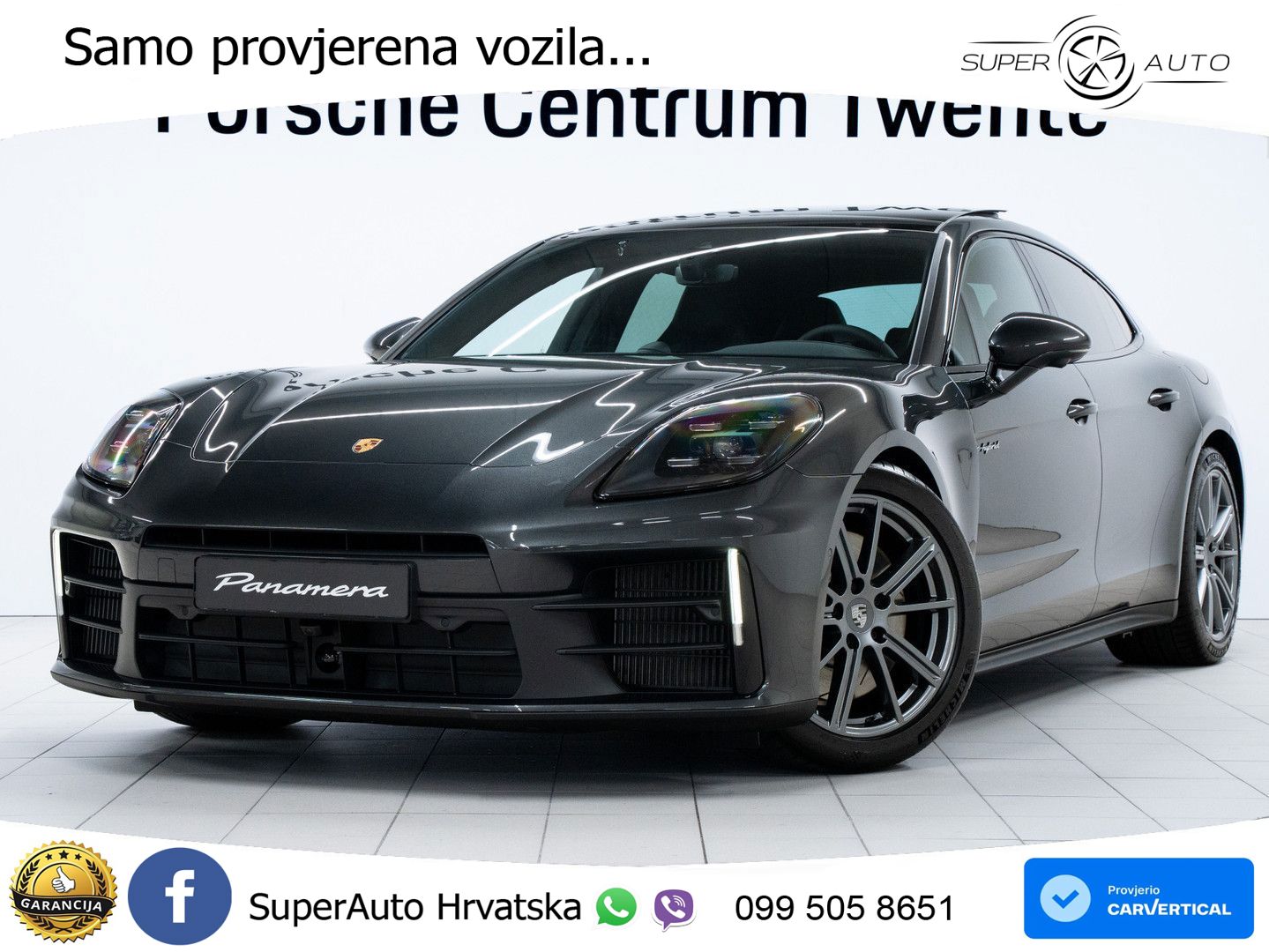 Porsche Panamera 4 2.9 V6 (470 KS) E-Hybrid PDK ZRAČNI+ACC+GR SJED+KAM+PANO