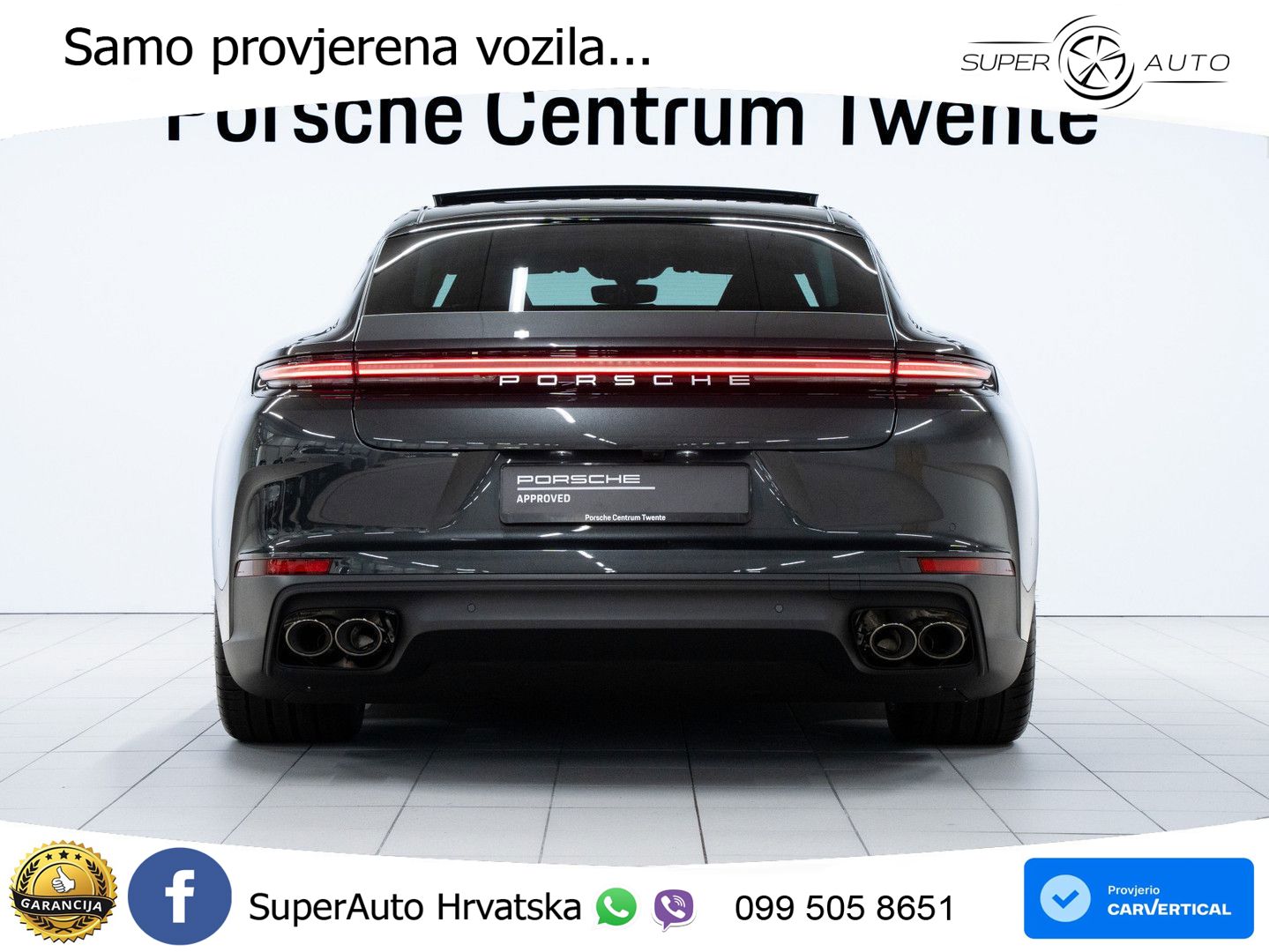 Porsche Panamera 4 2.9 V6 (470 KS) E-Hybrid PDK ZRAČNI+ACC+GR SJED+KAM+PANO