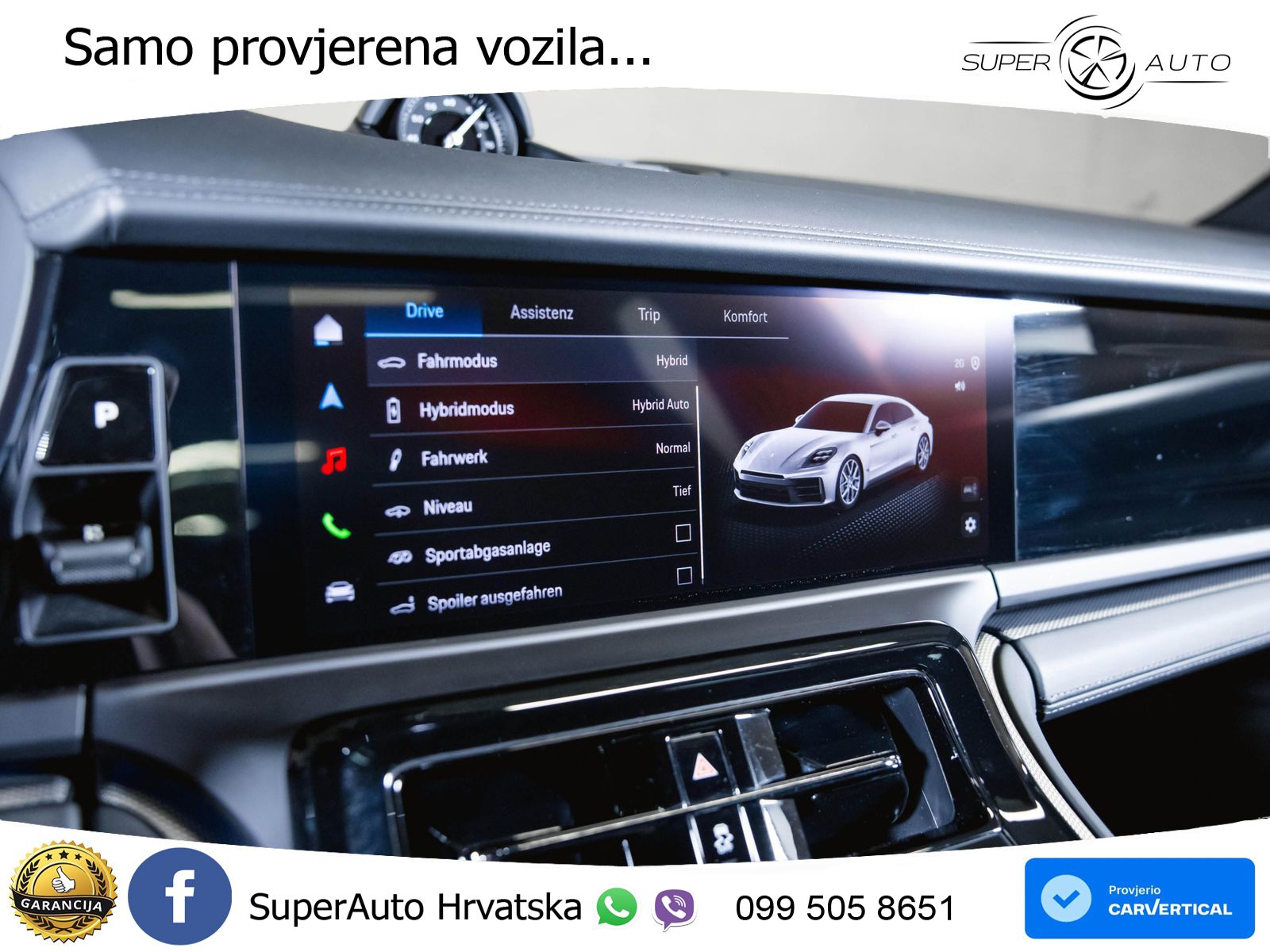 Porsche Panamera 4 2.9 V6 (470 KS) E-Hybrid PDK ACC+HEAD+4xGR SJED+360+PANO