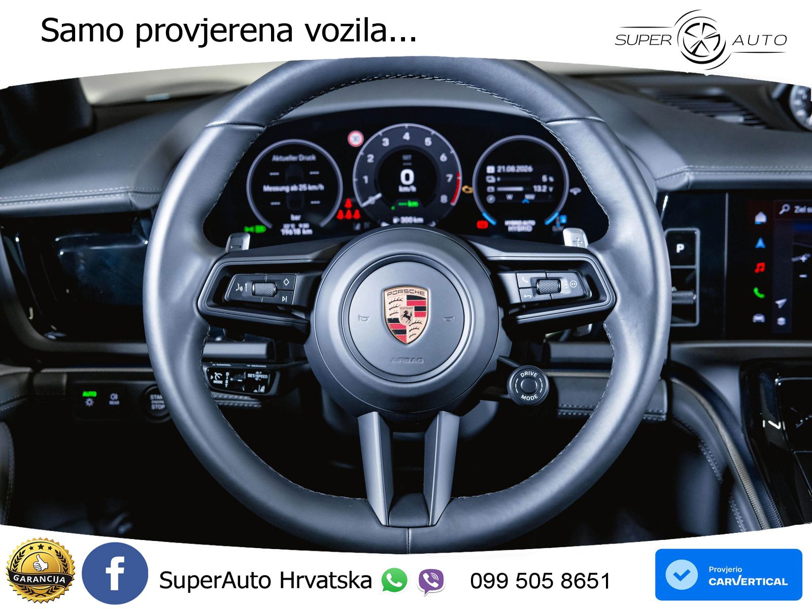 Porsche Panamera 4 2.9 V6 (470 KS) E-Hybrid PDK ACC+HEAD+4xGR SJED+360+PANO