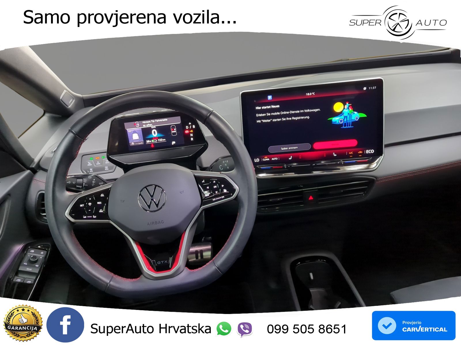 Volkswagen ID.3 GTX Performance 84 kWh (326 KS) LED+GR SJED+ACC