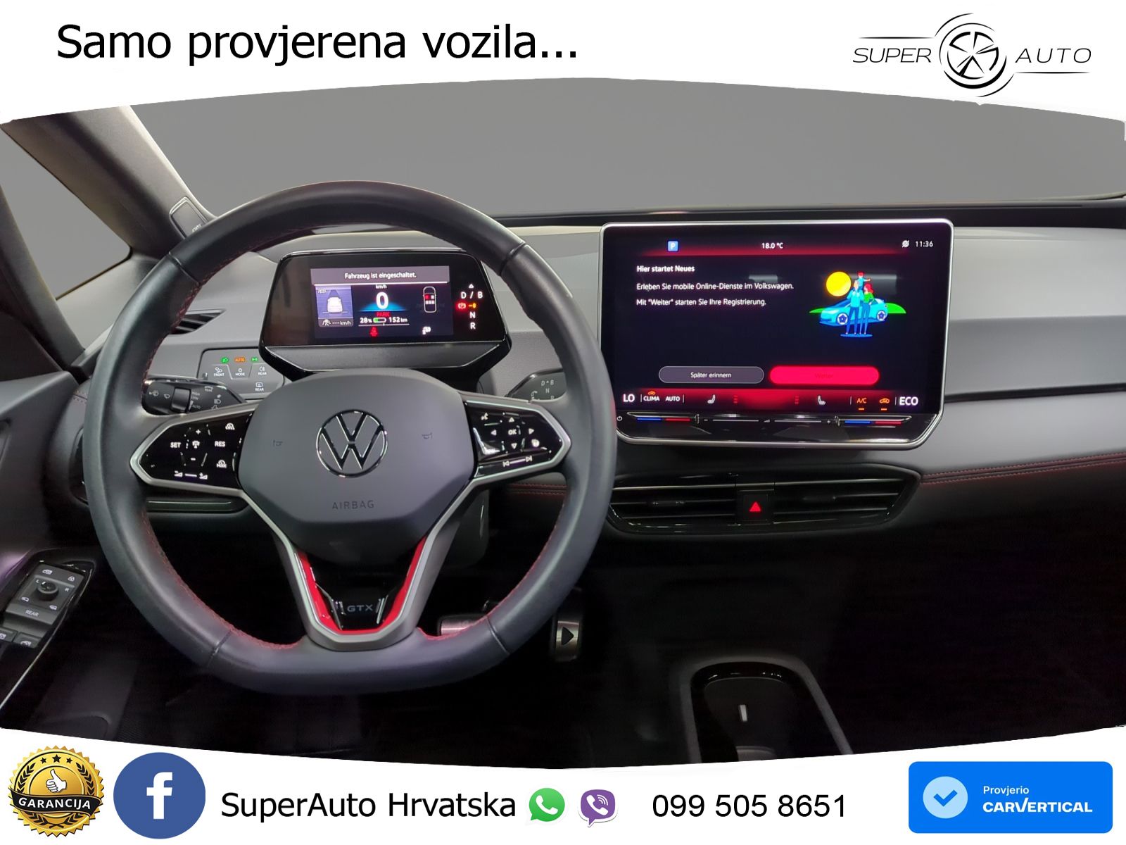 Volkswagen ID.3 GTX Performance 84 kWh (326 KS) LED+GR SJED+ACC