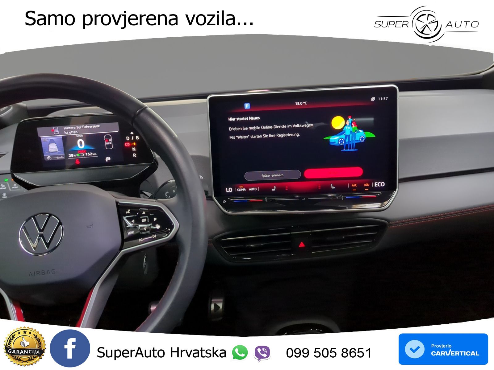 Volkswagen ID.3 GTX Performance 84 kWh (326 KS) LED+GR SJED+ACC