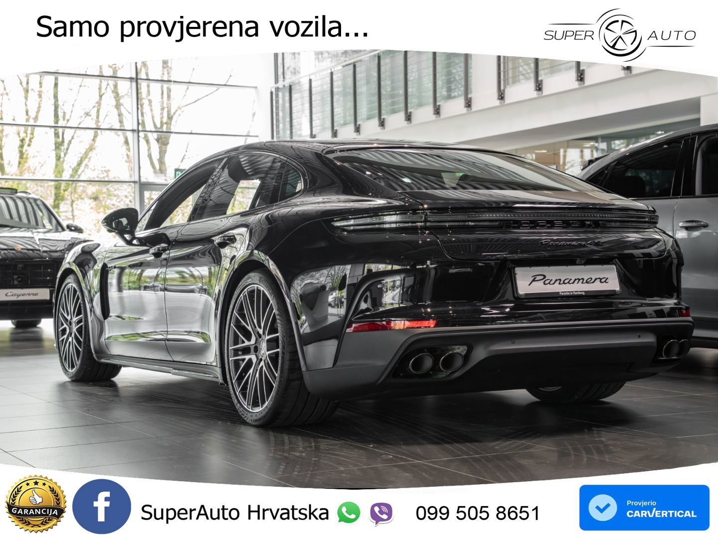 Porsche Panamera 4S 2.9 V6 (544 KS) E-Hybrid PDK ZRAČNI+ACC+GR SJED+KAM+PANO