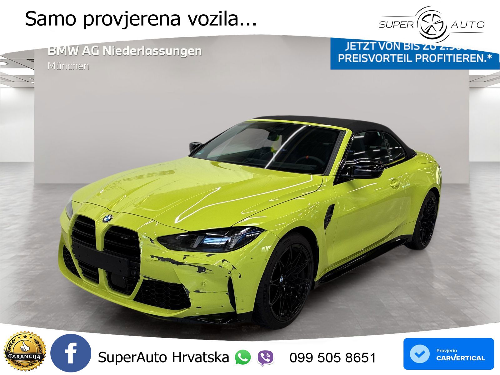 BMW M4 Convertible Competition 3.0 (530 KS) xDrive Steptronic