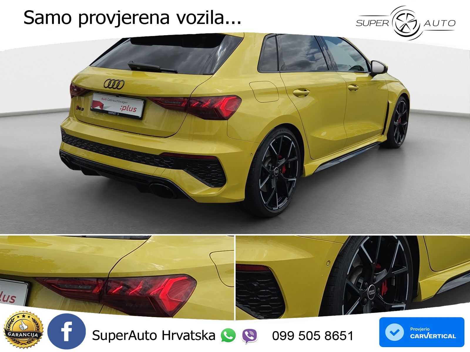 Audi RS3 Sedan 2.5 TFSI (400 KS) quattro S tronic LED+GR SJED+ACC