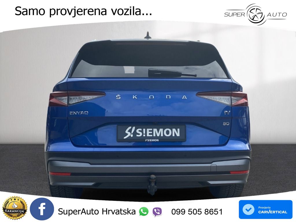 Škoda Enyaq iV 80 82 kWh (204 KS) Suite LED+GR SJED+ACC