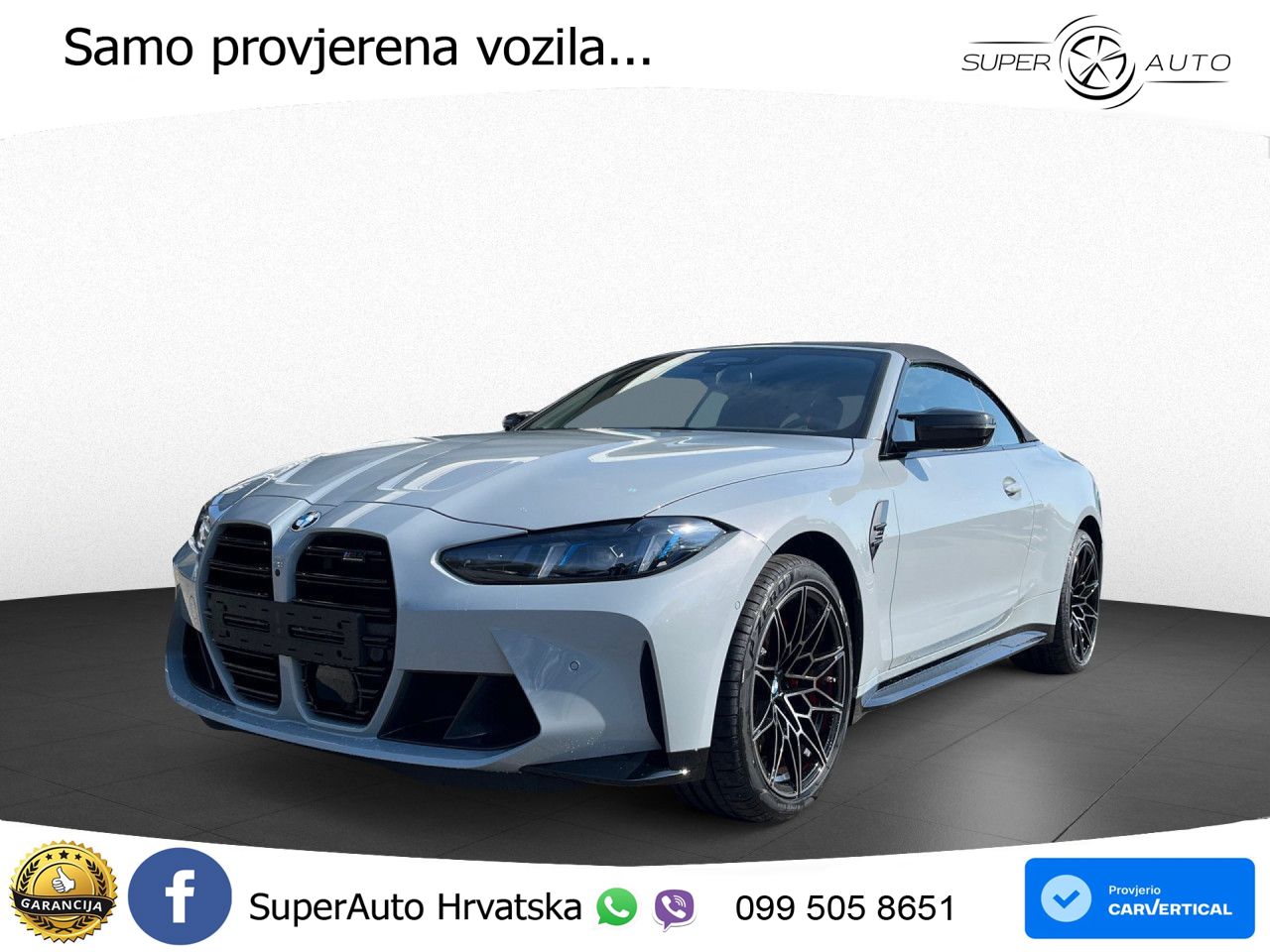 BMW M4 Convertible Competition 3.0 (530 KS) xDrive Steptronic LED+GR SJED+ACC