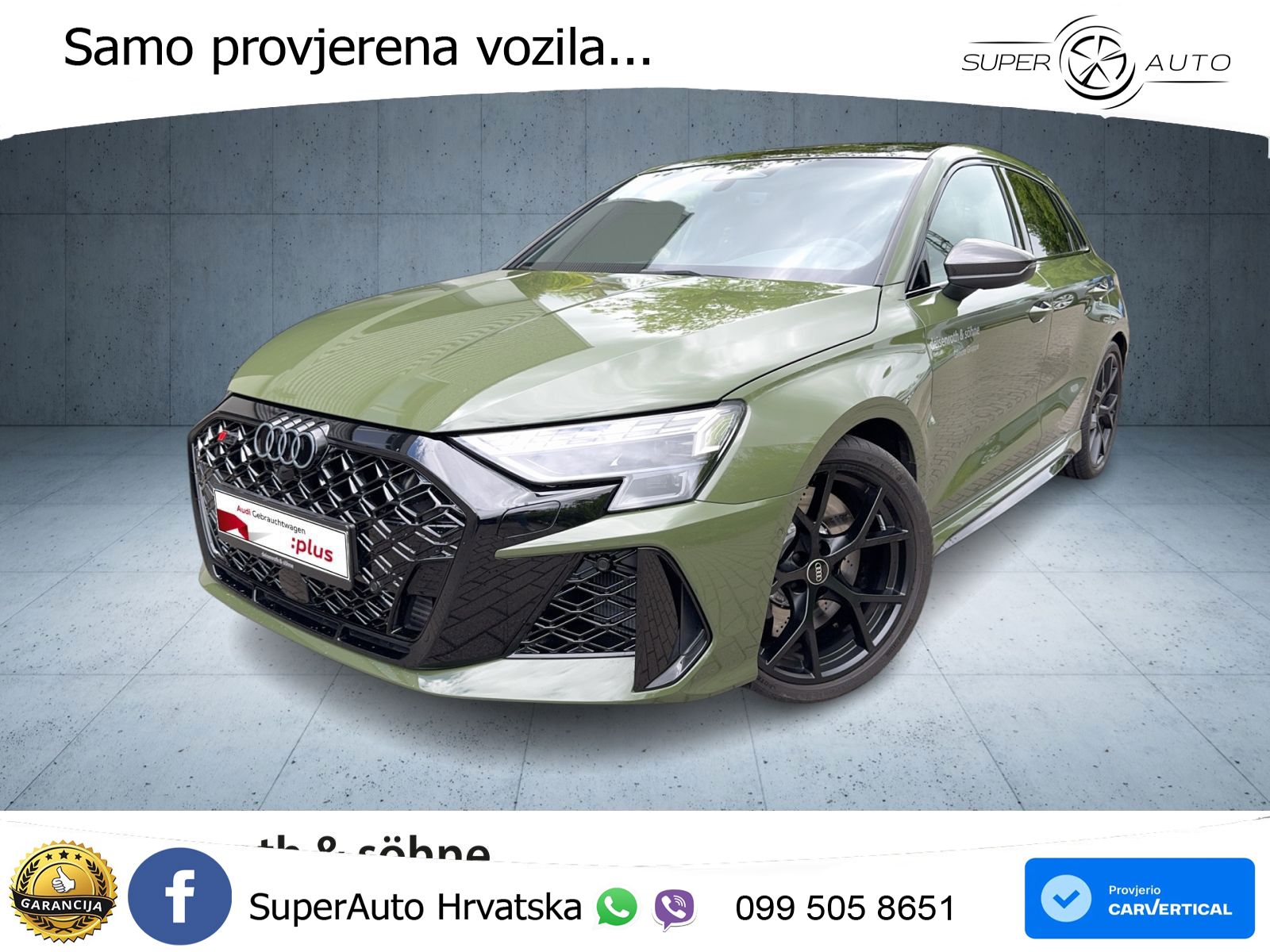 Audi RS3 Sportback 2.5 TFSI (400 KS) quattro S tronic ABT LED+GR SJED+ACC