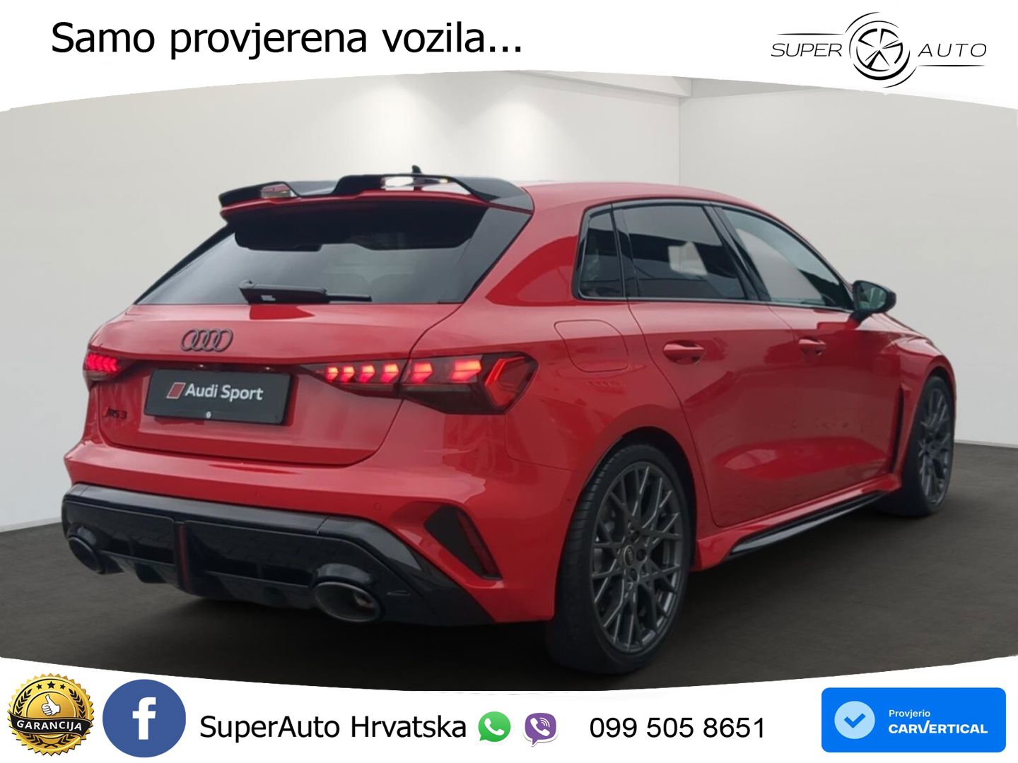 Audi RS3 Sportback 2.5 TFSI (400 KS) quattro S tronic LED+GR SJED+ACC