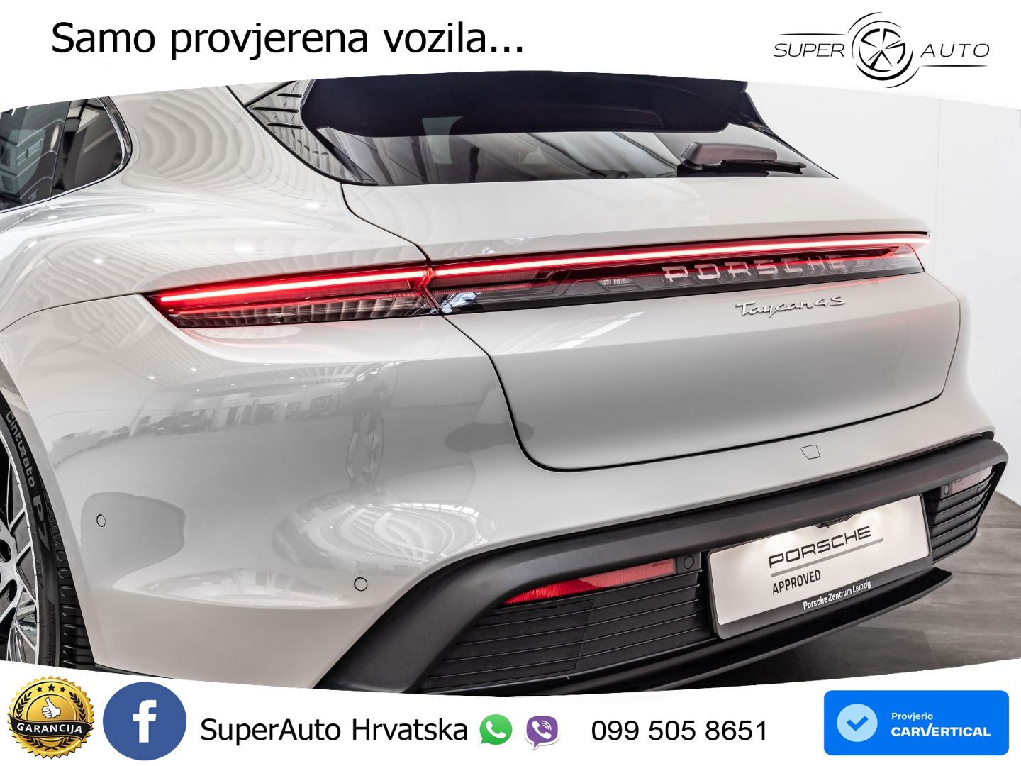 Porsche Taycan Sport Turismo 4S 105 kWh (598 KS)