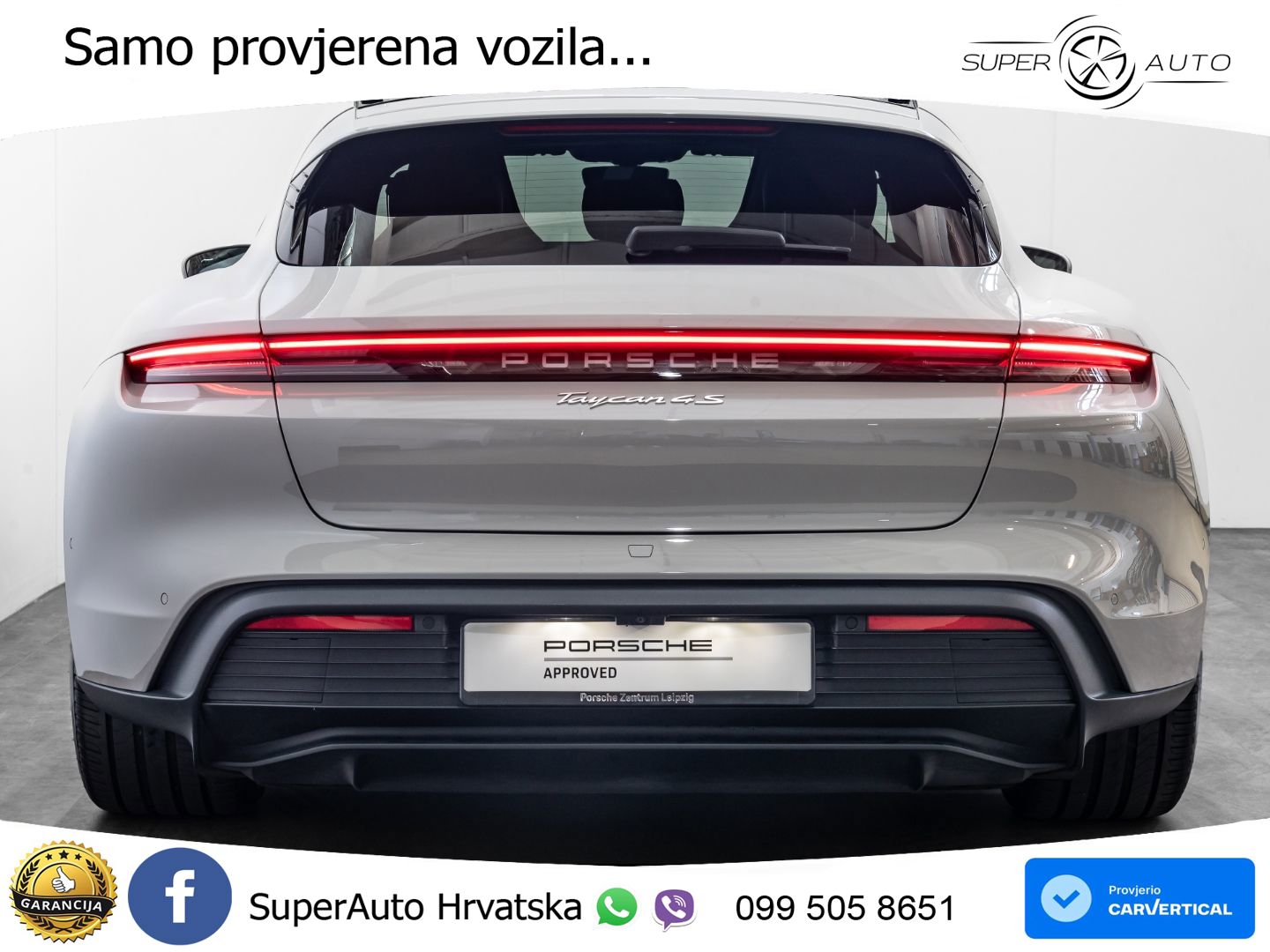 Porsche Taycan Sport Turismo 4S 105 kWh (598 KS)