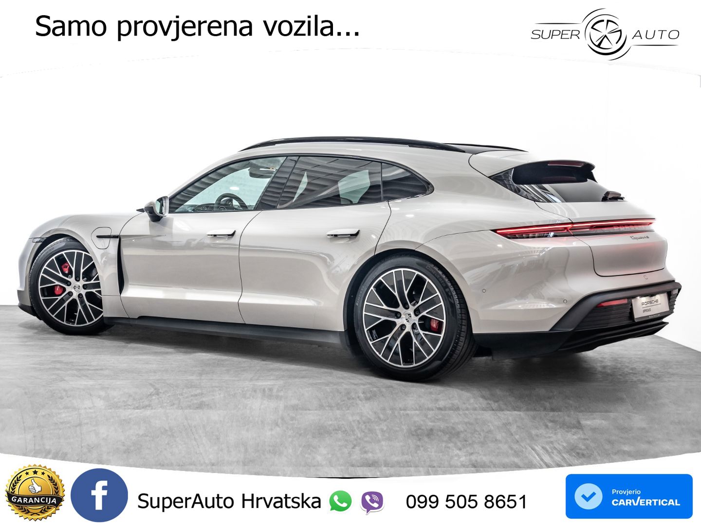 Porsche Taycan Sport Turismo 4S 105 kWh (598 KS)