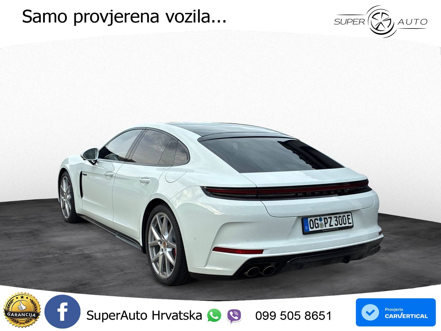 Porsche Panamera 4S 2.9 V6 (544 KS) E-Hybrid PDK ZRAČNI+ACC+GR SJED+KAM+PANO