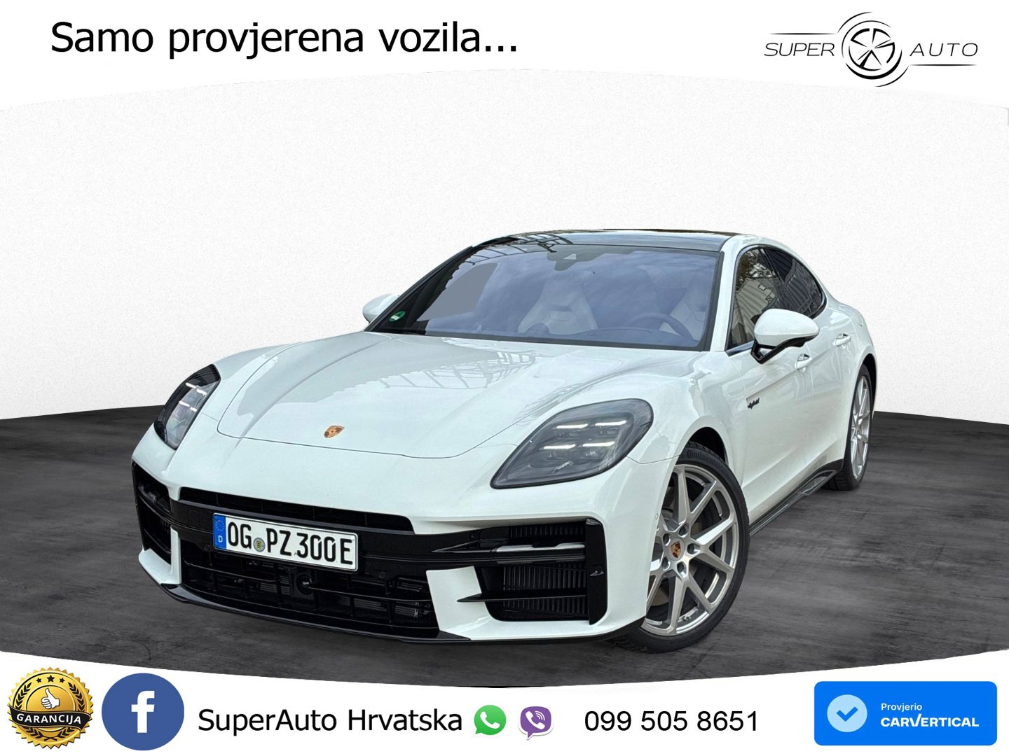 Porsche Panamera 4S 2.9 V6 (544 KS) E-Hybrid PDK ZRAČNI+ACC+GR SJED+KAM+PANO