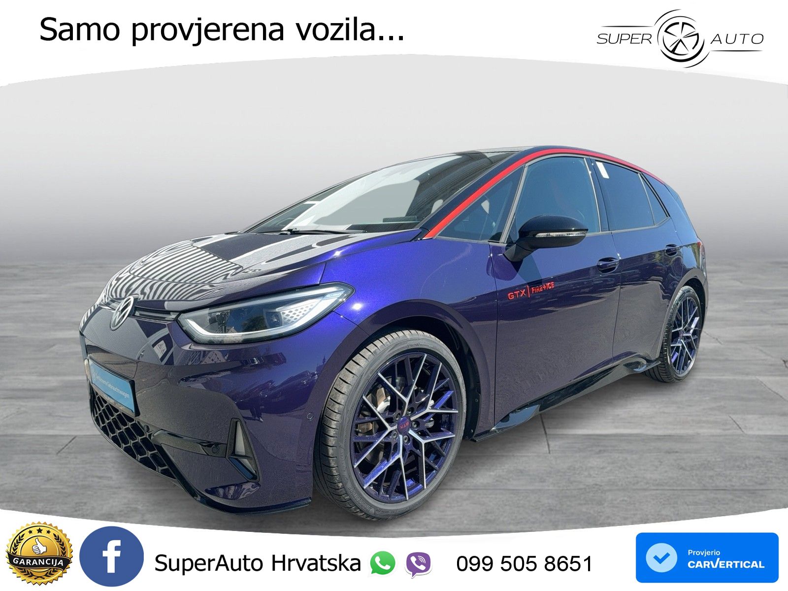 Volkswagen ID.3 GTX Performance 84 kWh (326 KS) LED+GR SJED+ACC