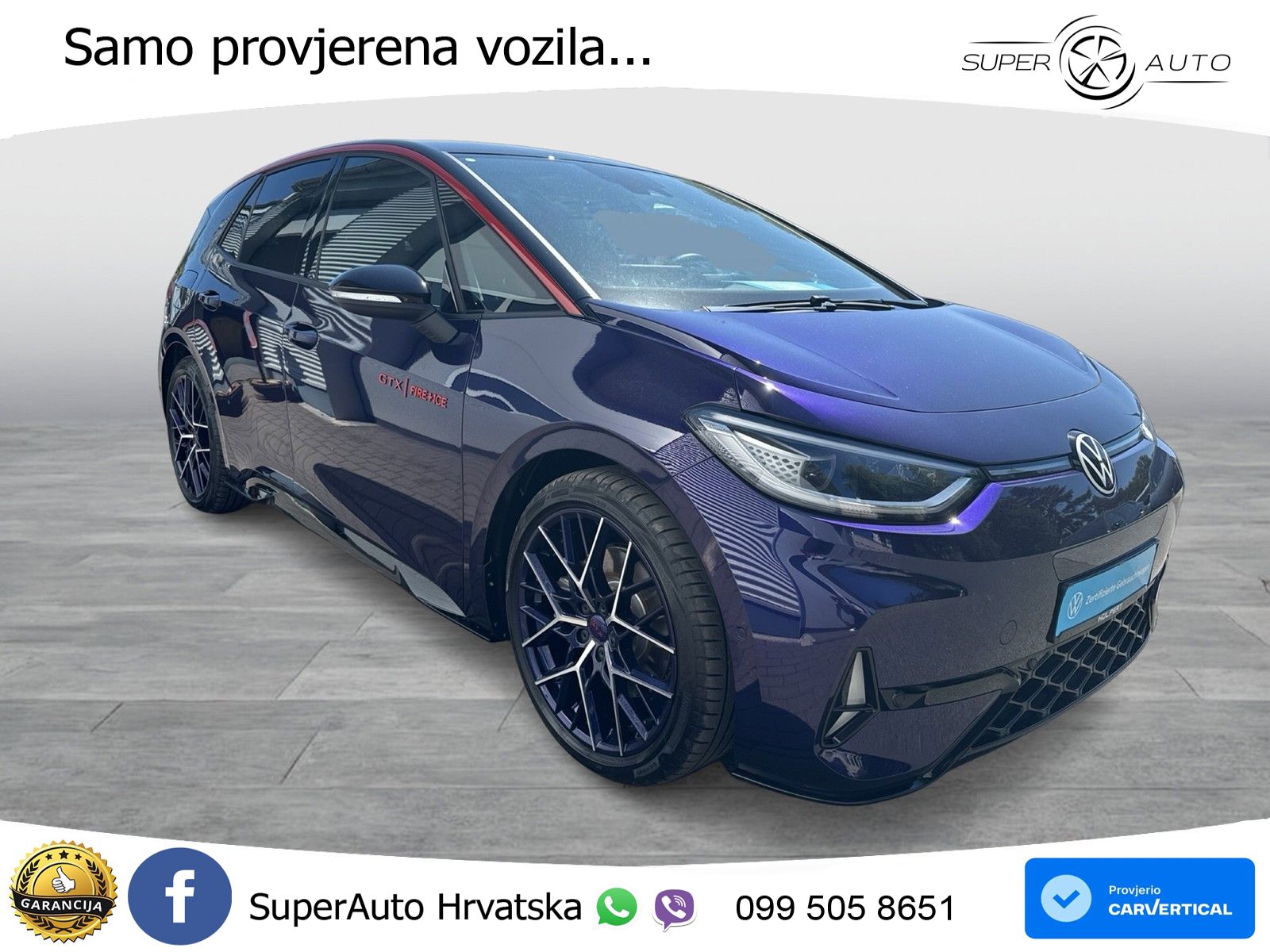 Volkswagen ID.3 GTX Performance 84 kWh (326 KS) LED+GR SJED+ACC