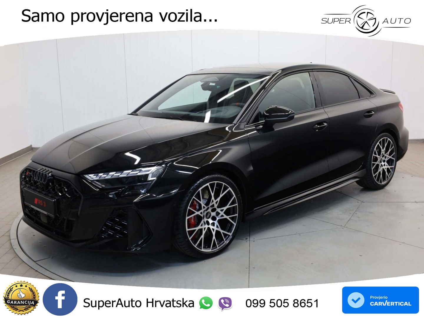 Audi RS3 Sedan 2.5 TFSI (400 KS) quattro S tronic LED+GR SJED+ACC