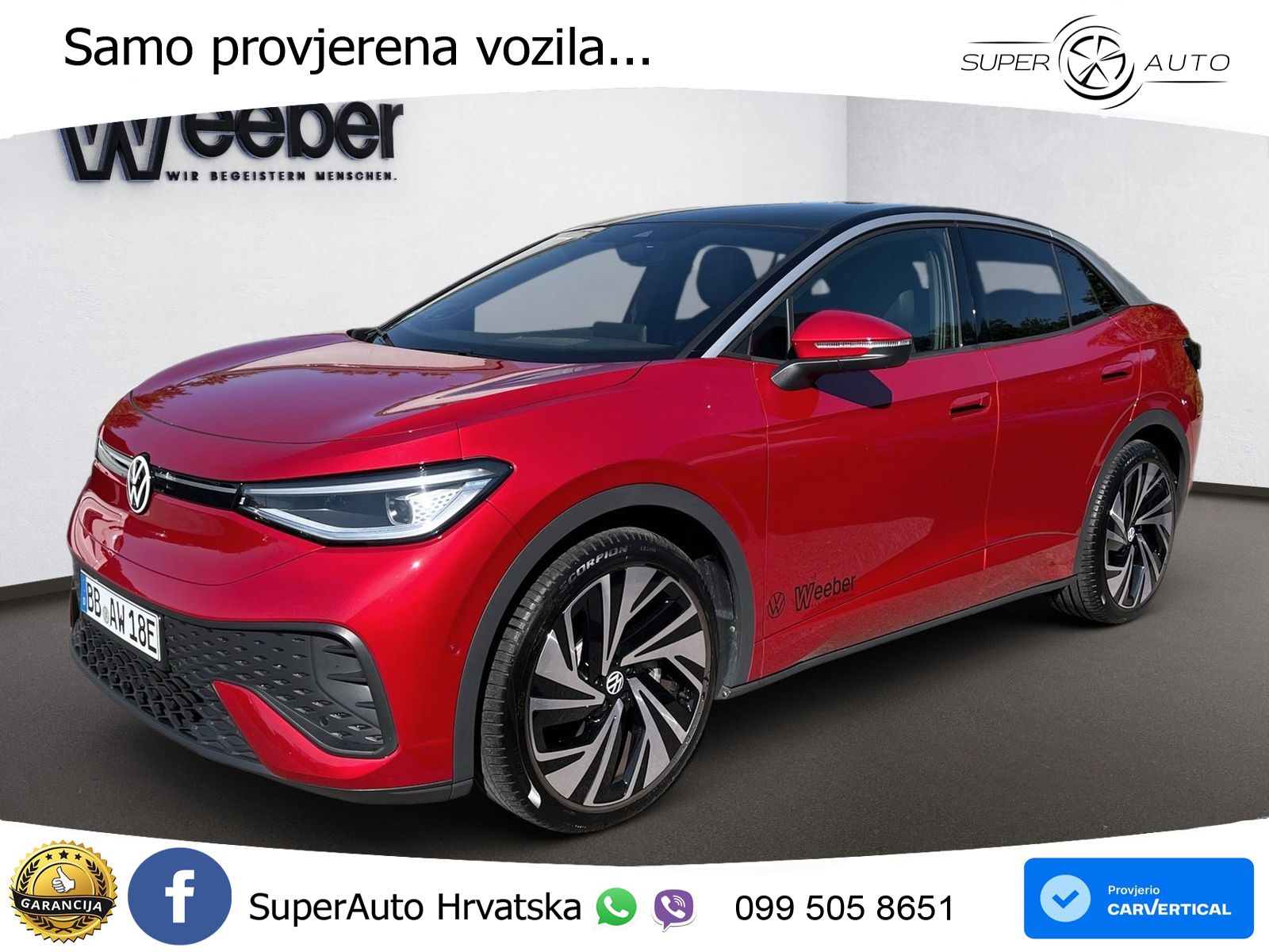 Volkswagen ID.5 Pro 82 kWh (286 KS) LED+GR SJED+ACC