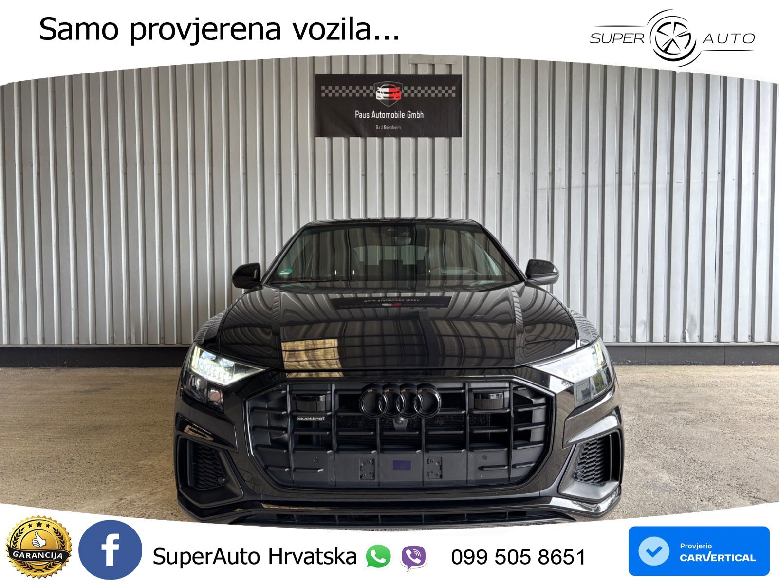 Audi Q8 50 TDI V6 (286 KS) quattro Tiptronic S line LED+GR SJED+ACC