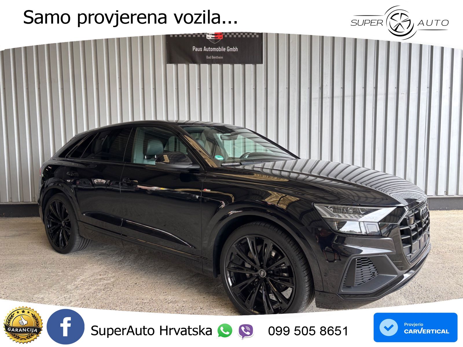 Audi Q8 50 TDI V6 (286 KS) quattro Tiptronic S line LED+GR SJED+ACC