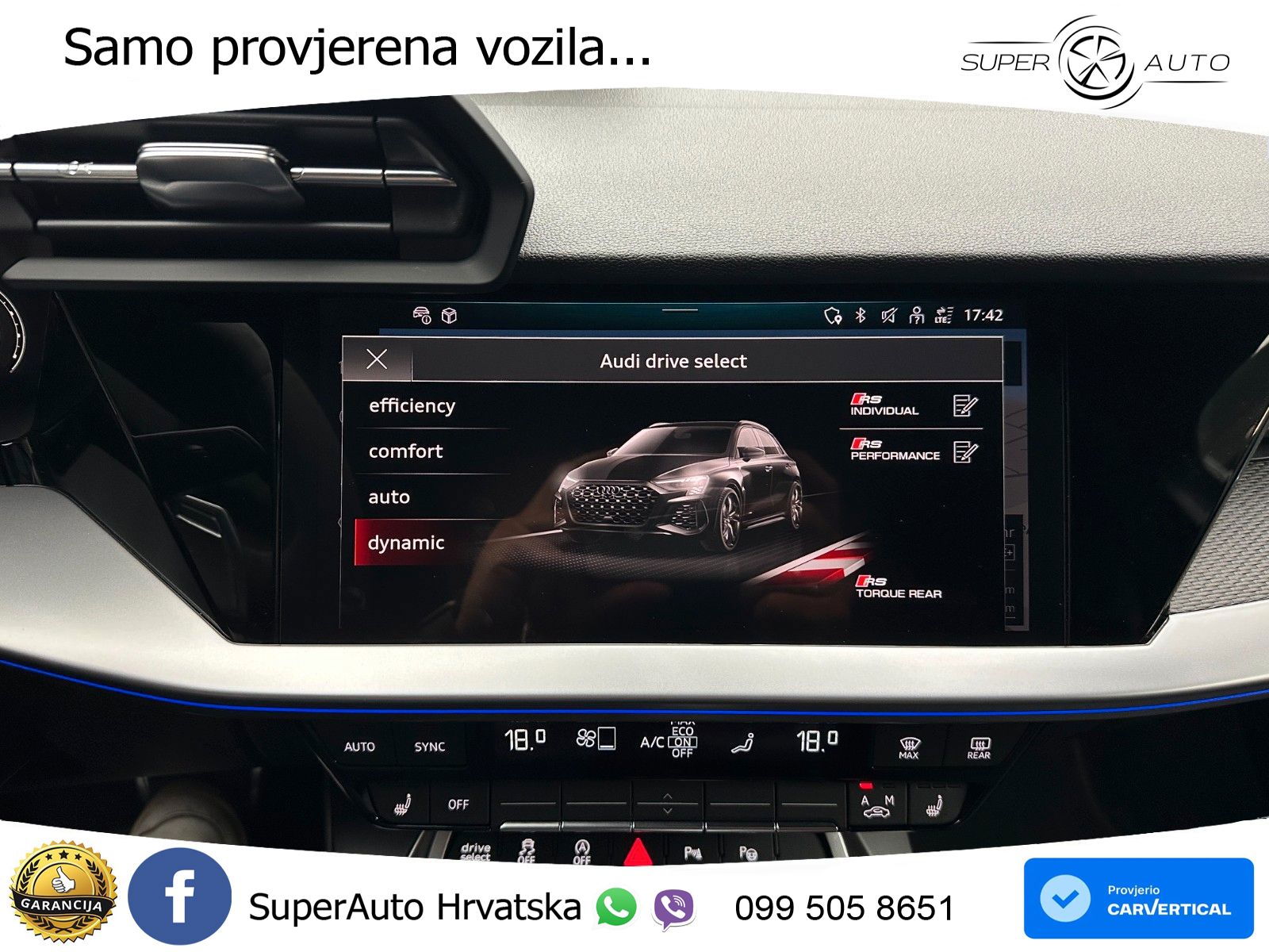 Audi RS3 Sportback 2.5 TFSI (400 KS) quattro S tronic LED+GR SJED+ACC