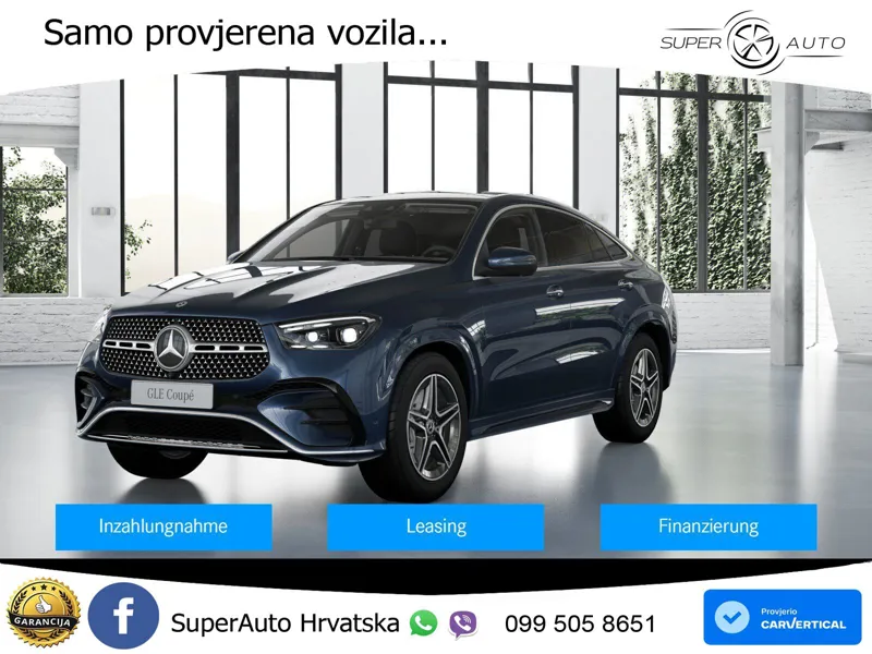 Mercedes GLE Coupe 450d (367 KS) EQ Boost 4MATIC 9G-TRONIC AMG LED+GR SJED+ACC