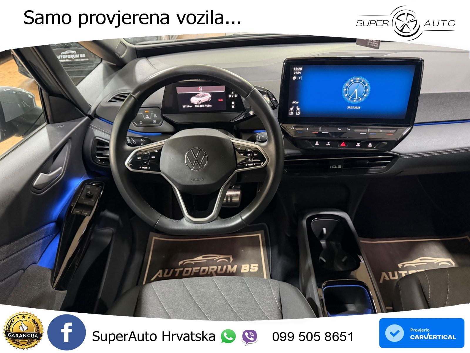 Volkswagen ID.3 Pro 62 kWh (204 KS) LED+GR SJED+ACC