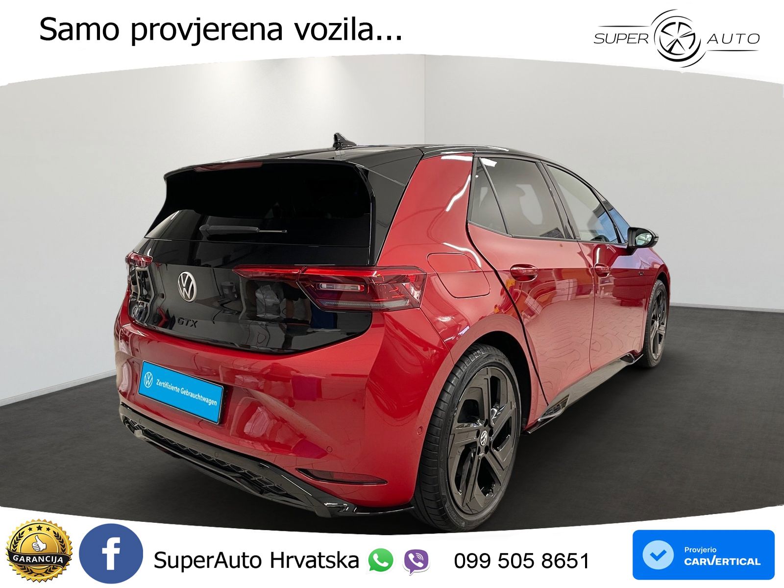 Volkswagen ID.3 GTX 84 kWh (286 KS)