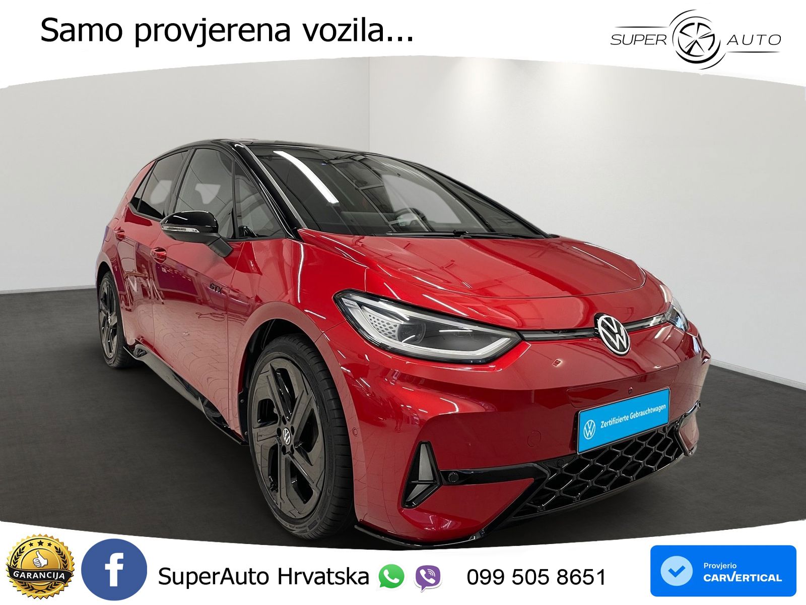 Volkswagen ID.3 GTX 84 kWh (286 KS)