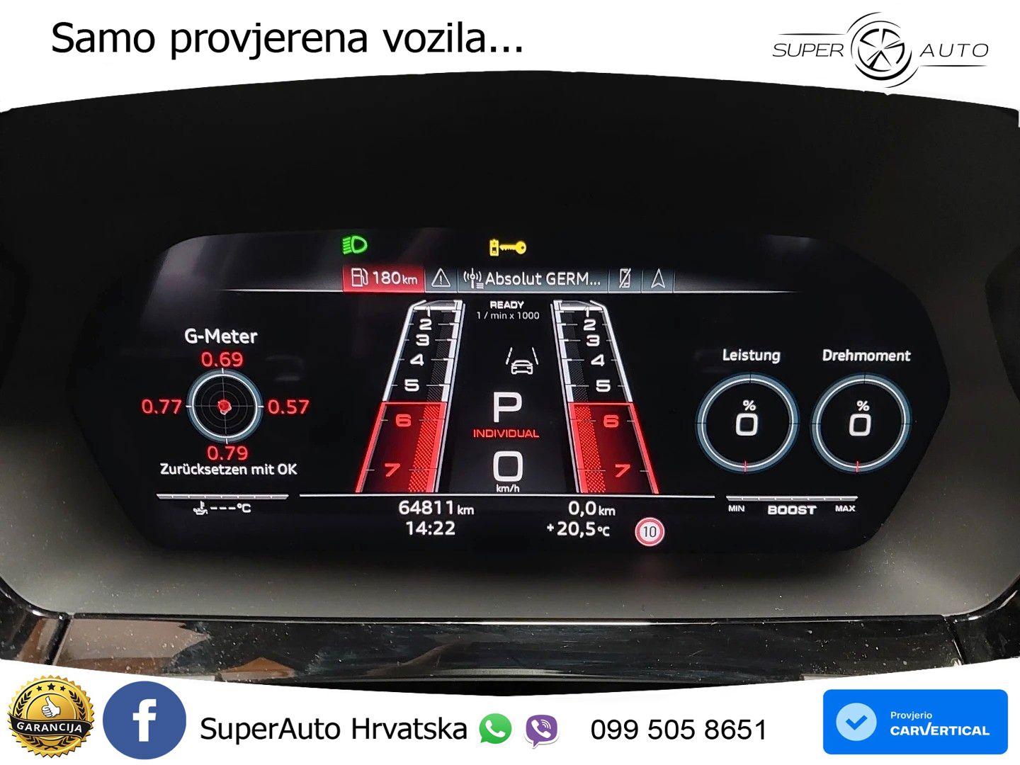 Audi RS3 Sedan 2.5 TFSI (400 KS) quattro S tronic LED+GR SJED+ACC
