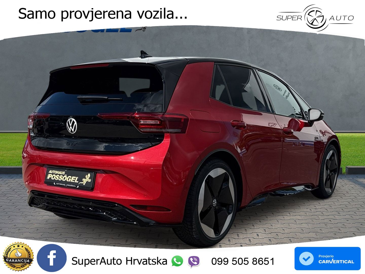 Volkswagen ID.3 GTX Performance 84 kWh (326 KS) LED+GR SJED+ACC