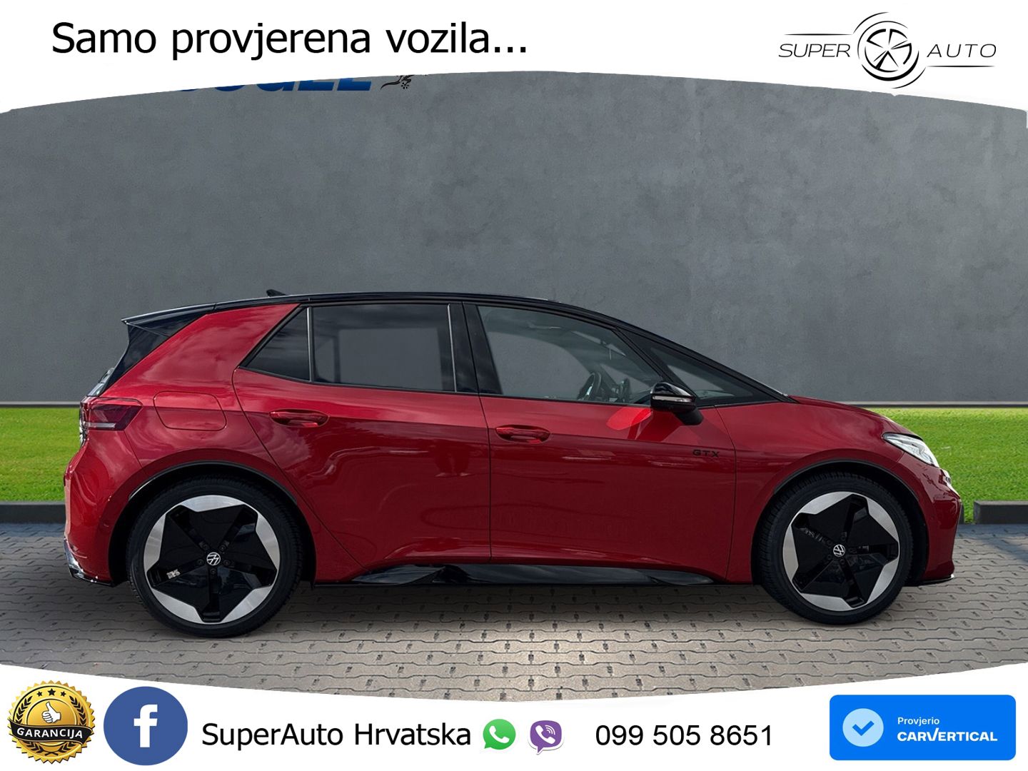 Volkswagen ID.3 GTX Performance 84 kWh (326 KS) LED+GR SJED+ACC