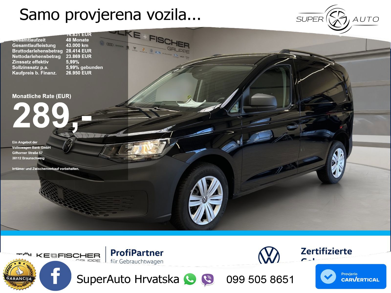 VW Caddy 116 KS