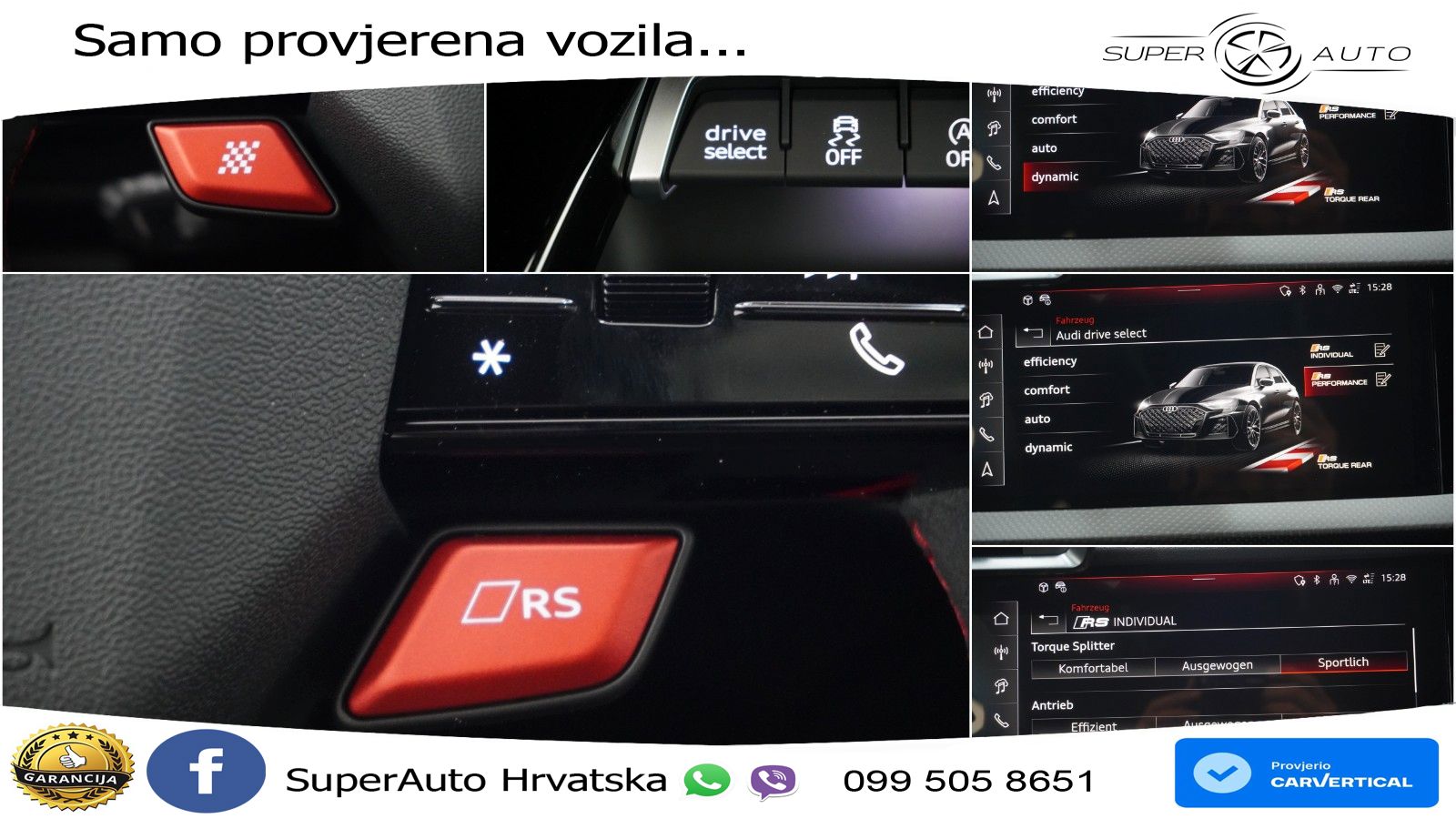 Audi RS3 Sportback 2.5 TFSI (400 KS) quattro S tronic LED+GR SJED+ACC
