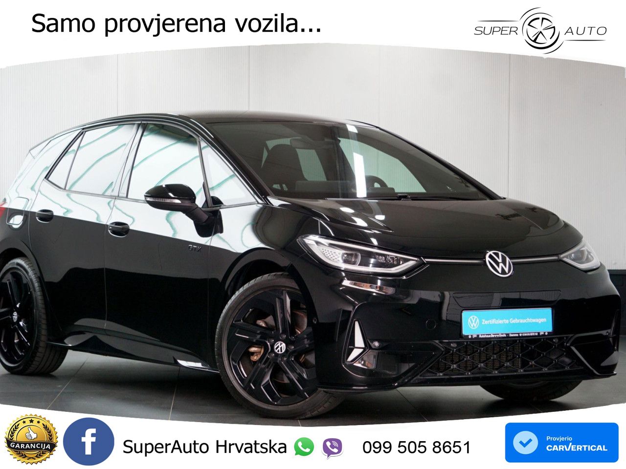 Volkswagen ID.3 GTX 84 kWh (286 KS) LED+GR SJED+ACC