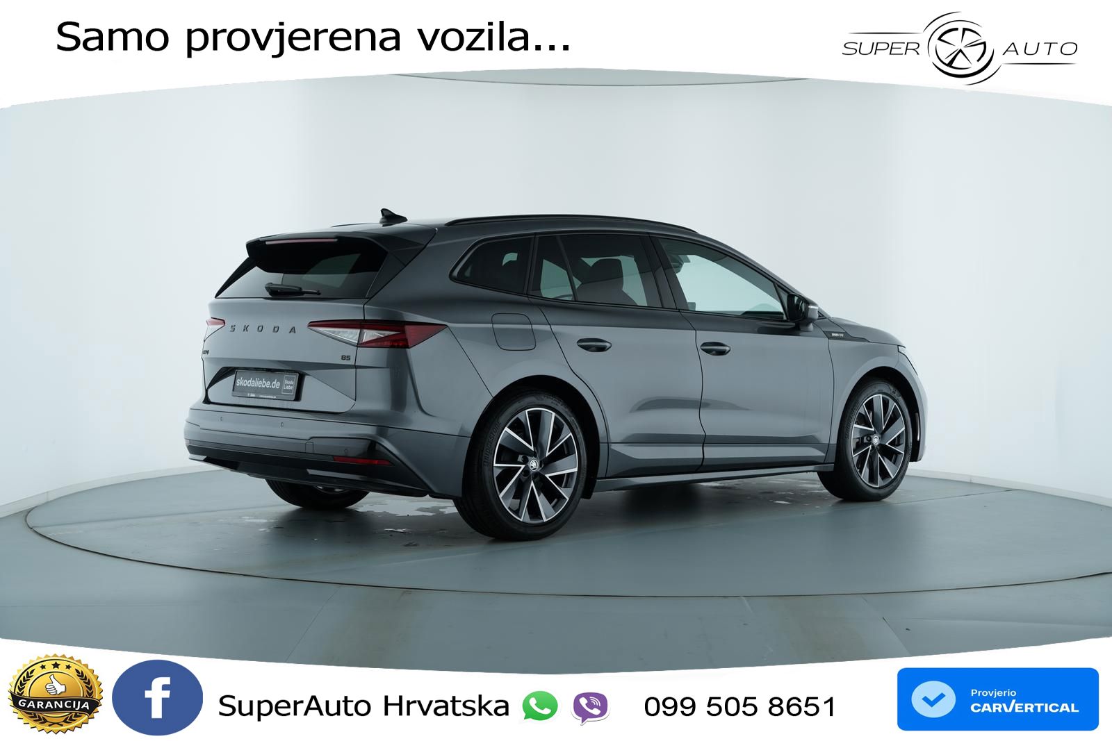 Škoda Enyaq 85 82 kWh (286 KS) SportLine LED+GR SJED+ACC
