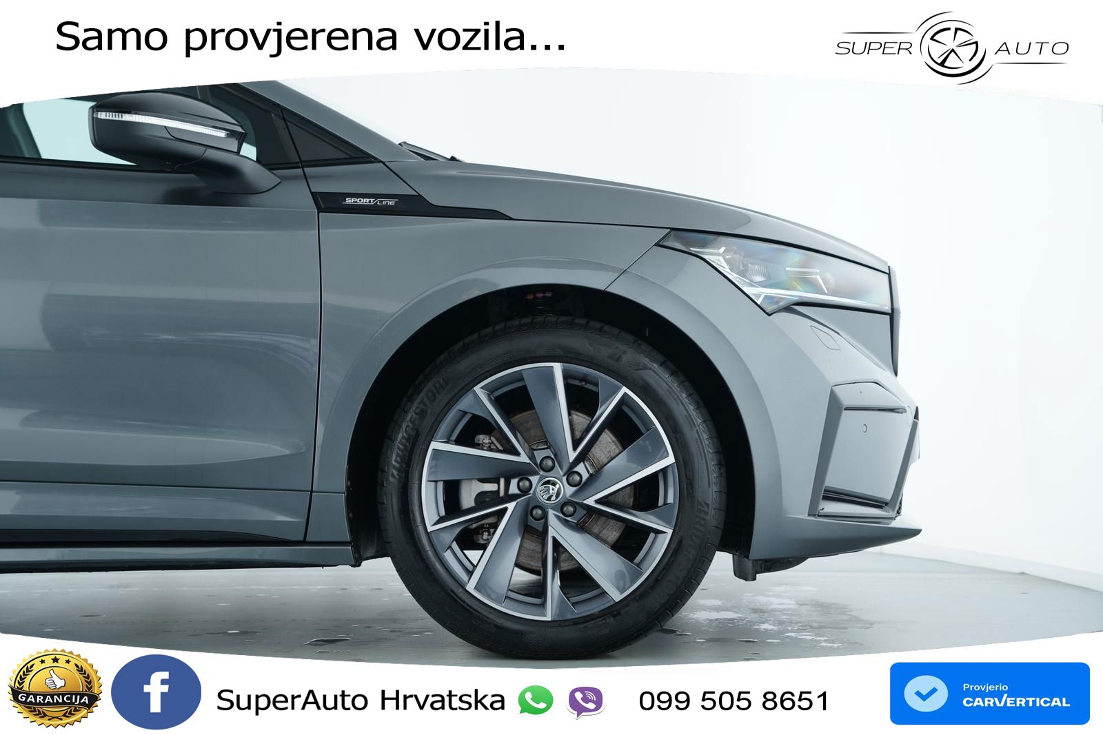 Škoda Enyaq 85 82 kWh (286 KS) SportLine LED+GR SJED+ACC