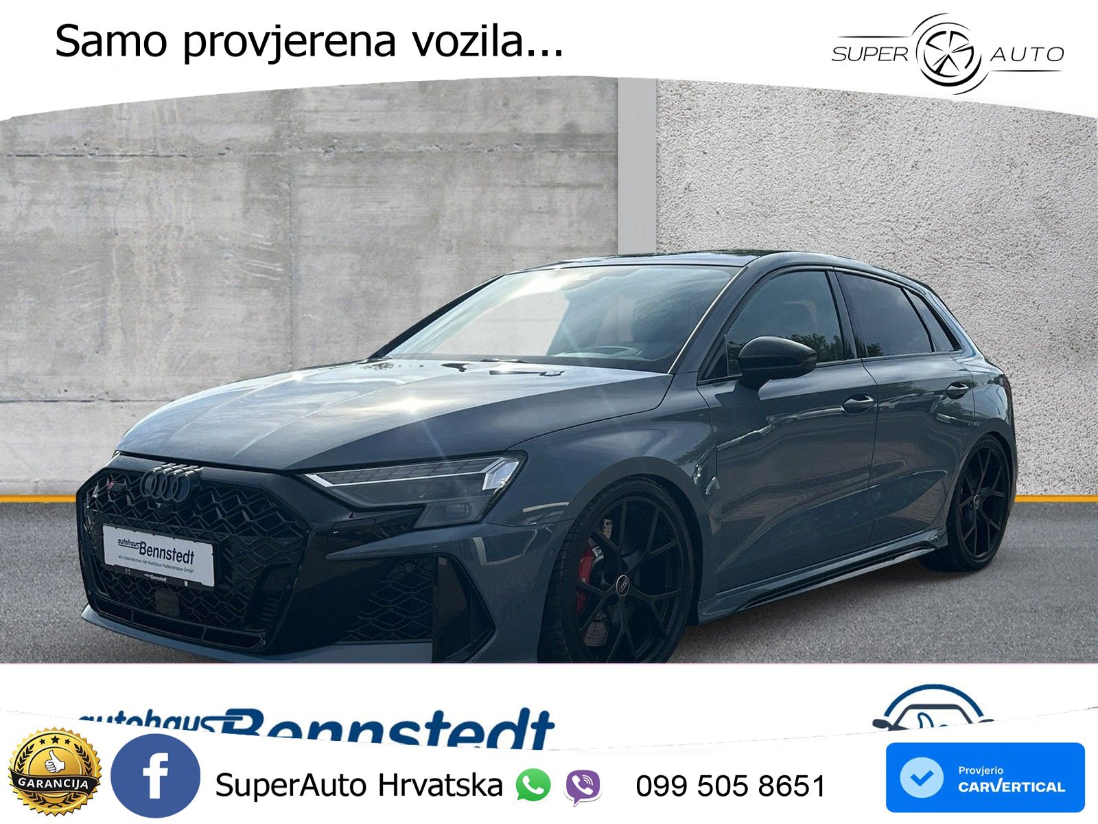 Audi RS3 Sedan 2.5 TFSI (400 KS) quattro S tronic LED+GR SJED+ACC