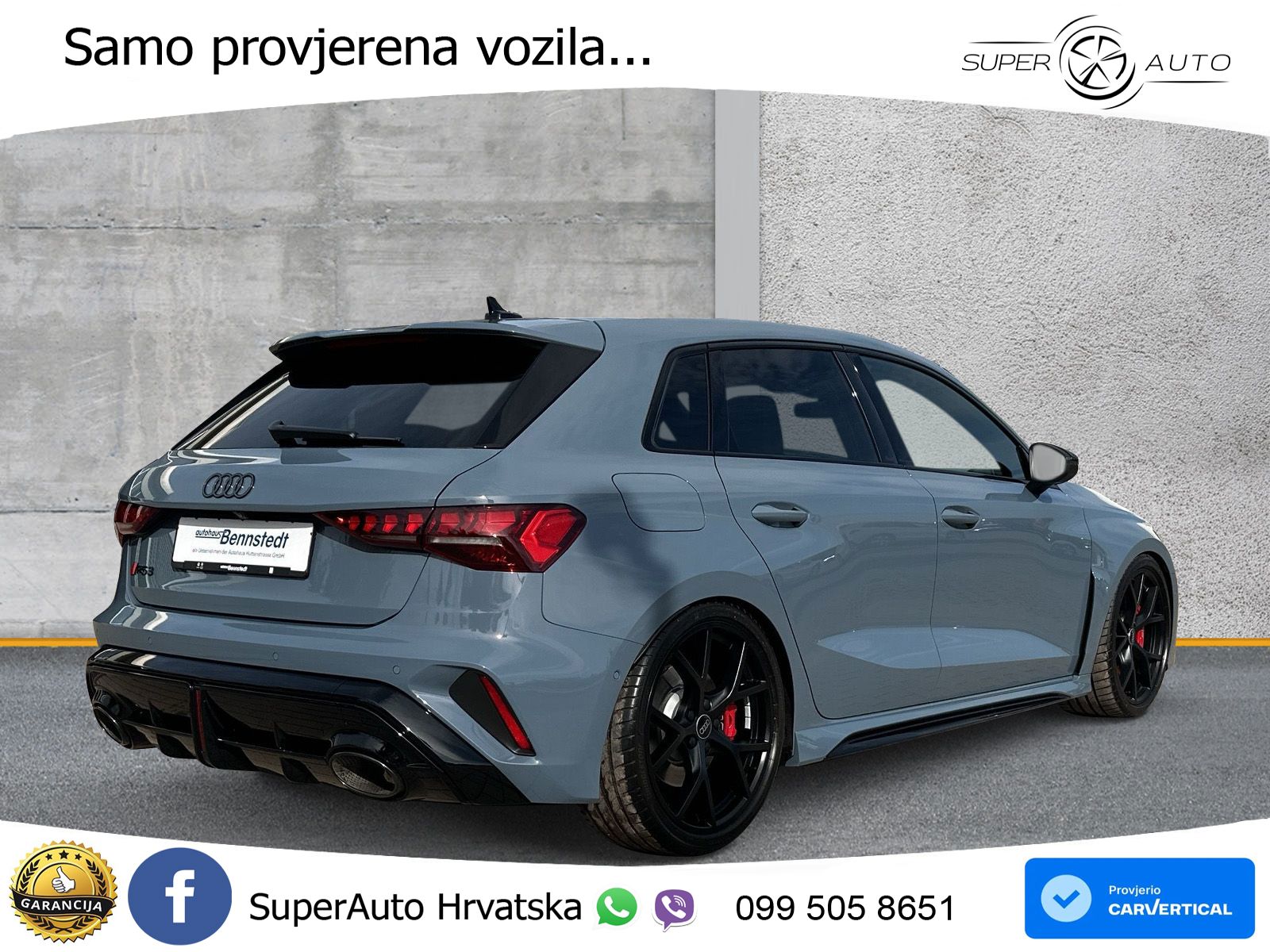 Audi RS3 Sedan 2.5 TFSI (400 KS) quattro S tronic LED+GR SJED+ACC