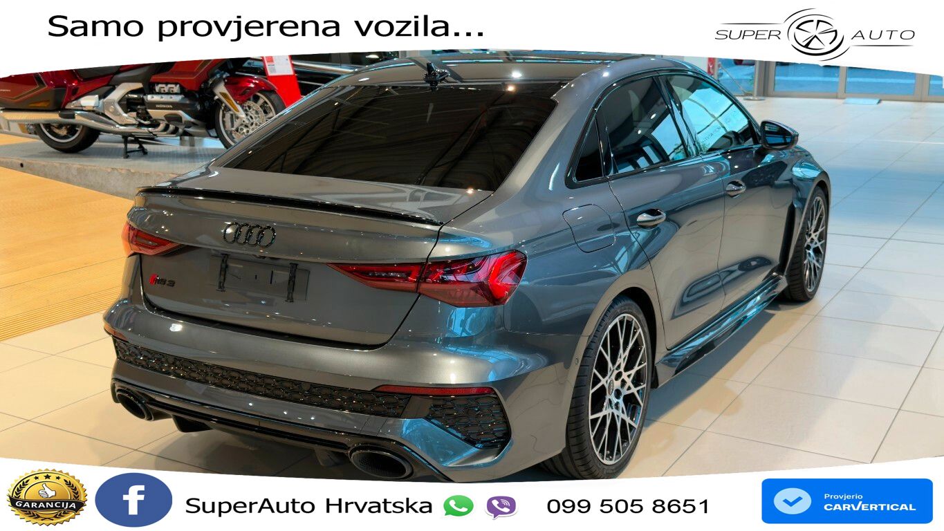 Audi RS3 Sedan 2.5 TFSI (400 KS) quattro S tronic LED+GR SJED+ACC