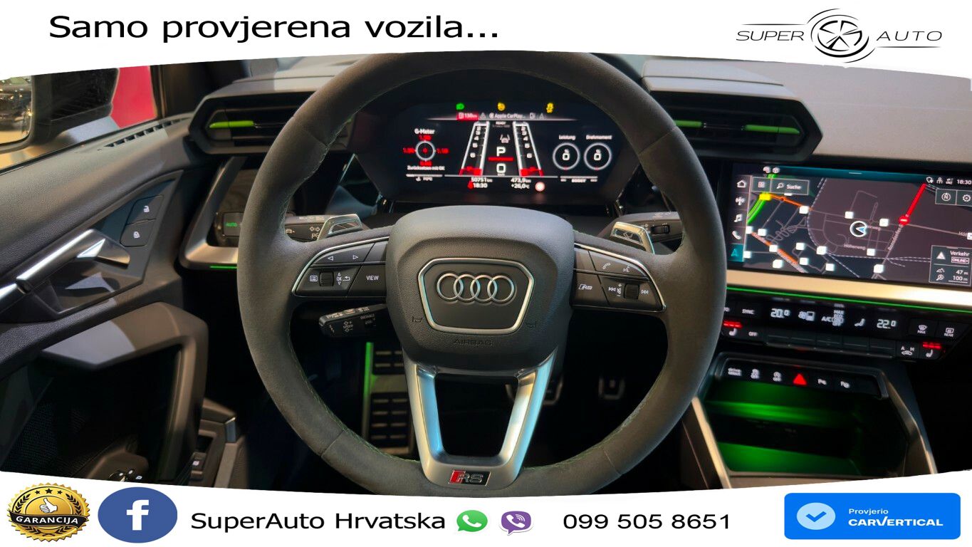 Audi RS3 Sedan 2.5 TFSI (400 KS) quattro S tronic LED+GR SJED+ACC