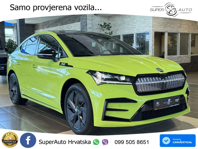 Škoda Enyaq iV RS 82 kWh (340 KS) AWD Lounge LED+GR SJED+ACC